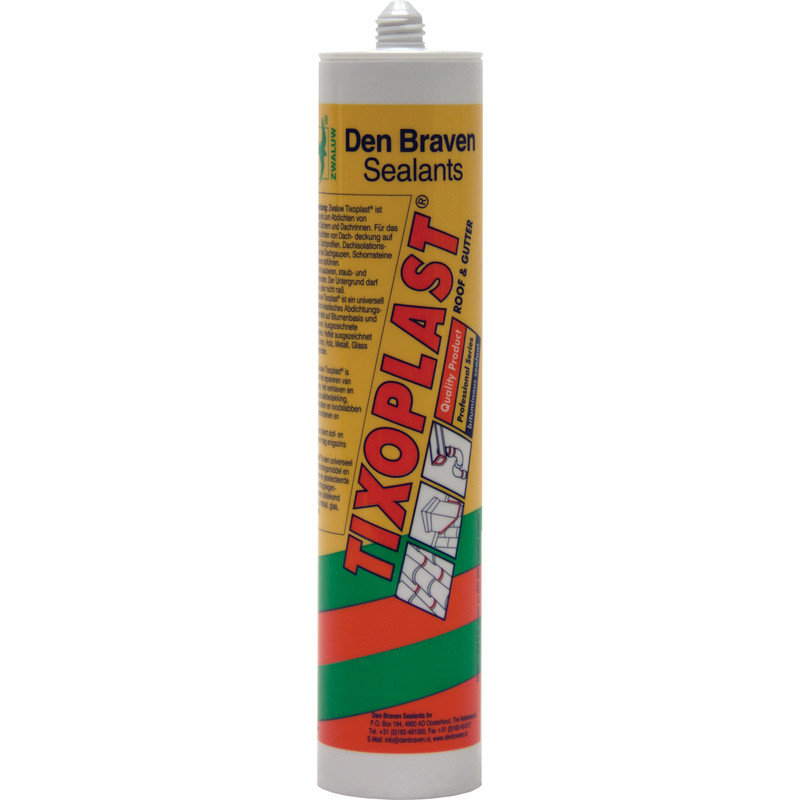 Afdichtingskit Zwaluw Tixoplast 310 ml Zwart bitumen