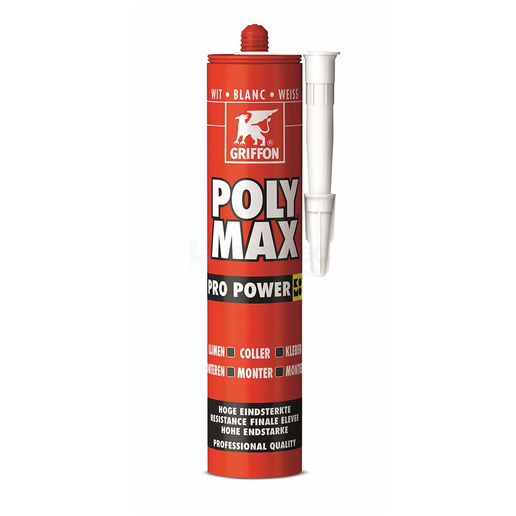 Montagelijm Bison Polymax Komo 430gr wit