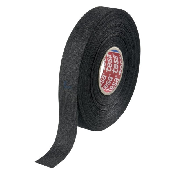 Weefseltape Tesa 51608 15mmx25m zwart weefsel