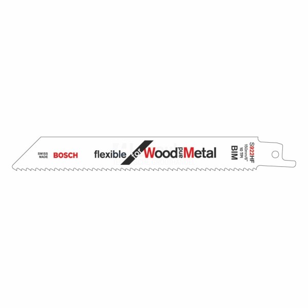 Reciprozaagblad Bosch S922HF T2,5mm BiM a5stuks