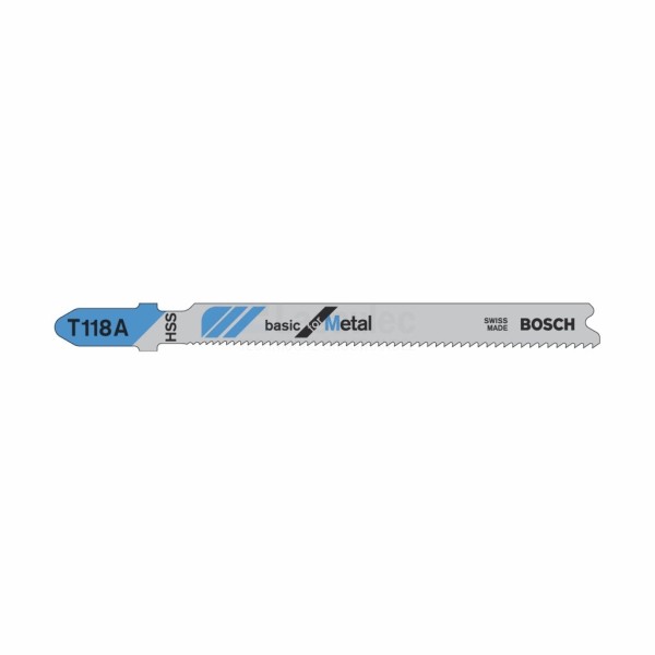 Decoupeerzaagblad Bosch T118A T1,1-1,5mm HSS a100stuks