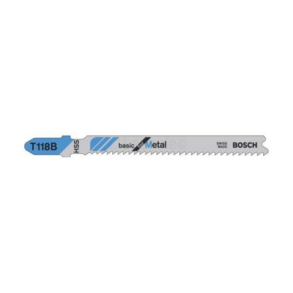 Decoupeerzaagblad Bosch T118B T1,9-2,3mm HSS a100stuks