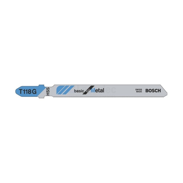 Decoupeerzaagblad Bosch T118G T0,7mm HSS a5stuks