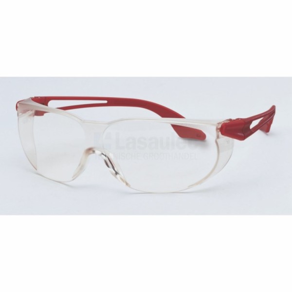 Veiligheidsbril Uvex skylite 9174-095 rood/transparant PC