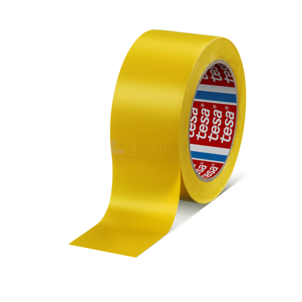 Markeertape Tesa 60760 50x0,15mm geel PVC a33m