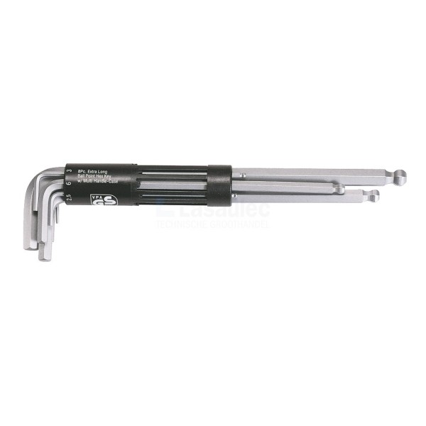 Inbussleutelset KS-Tools 1512180 2-10mm 8-delig extra lang kogel