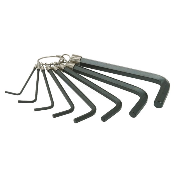 Inbussleutelset KS-Tools 151.3250 2-10mm 8 delig, aan ring