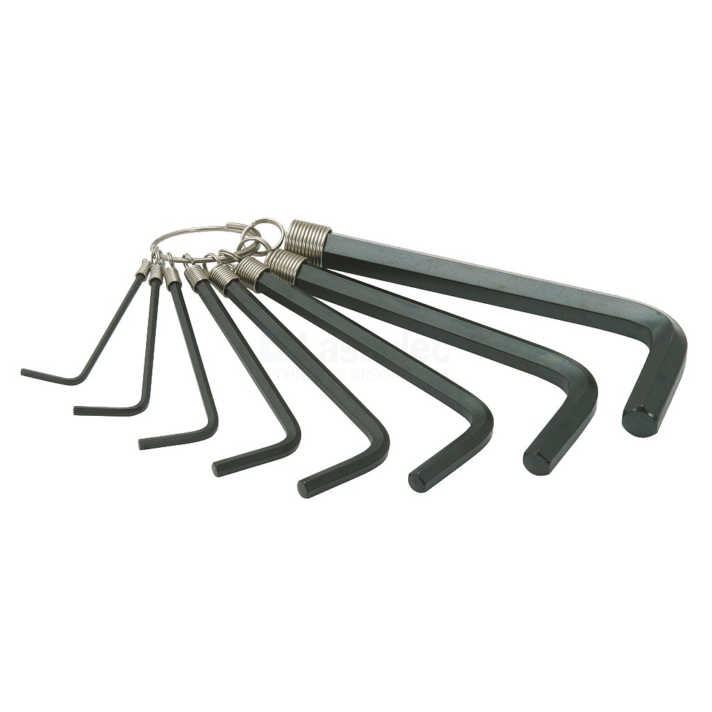 Inbussleutelset KS-Tools 151.3250 2-10mm 8 delig, aan ring
