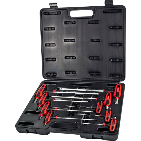 Inbusleutelset KS-Tools 1518150 2-12mm 9-delig T-greep kogelkop