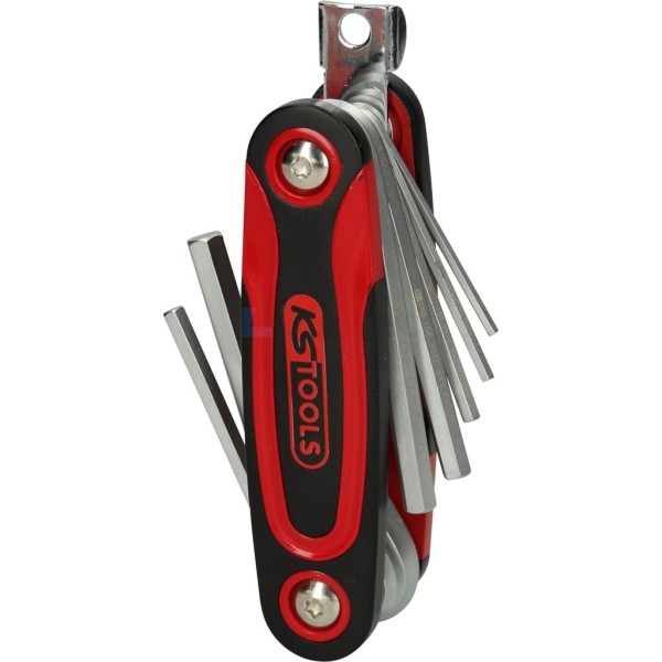 Inbussleutelset KS-Tools 1583540 2,5-10mm 8-delig kogelkop