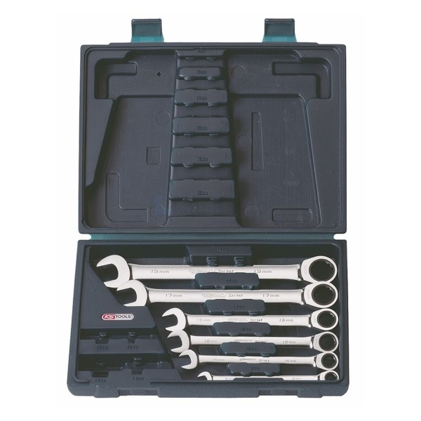 Steekringratelsleutelset KS-Tools 503.4259 8-19mm 6-delig