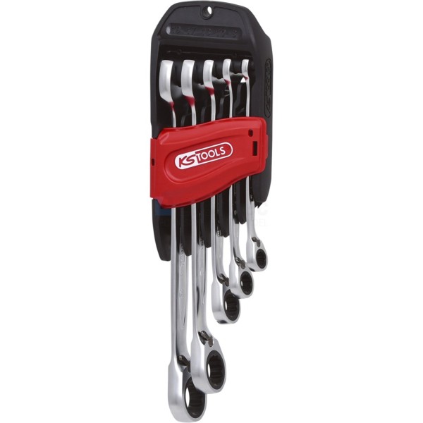 Steekringratelsleutelset KS-Tools 503.4605 8-19mm 5-delig