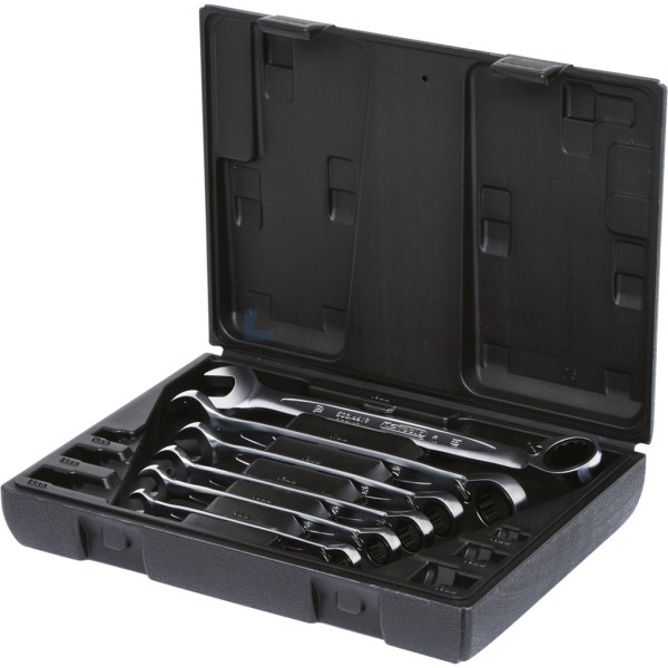 Steekringratelsleutelset KS-Tools 503.4646 8-19mm 6-delig