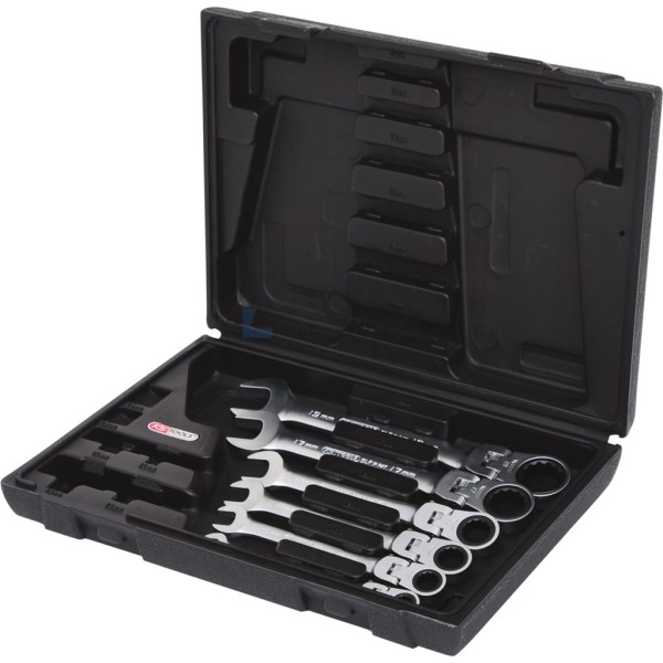 Steekringratelsleutelset KS-Tools 503.4859 8-19mm 6-delig