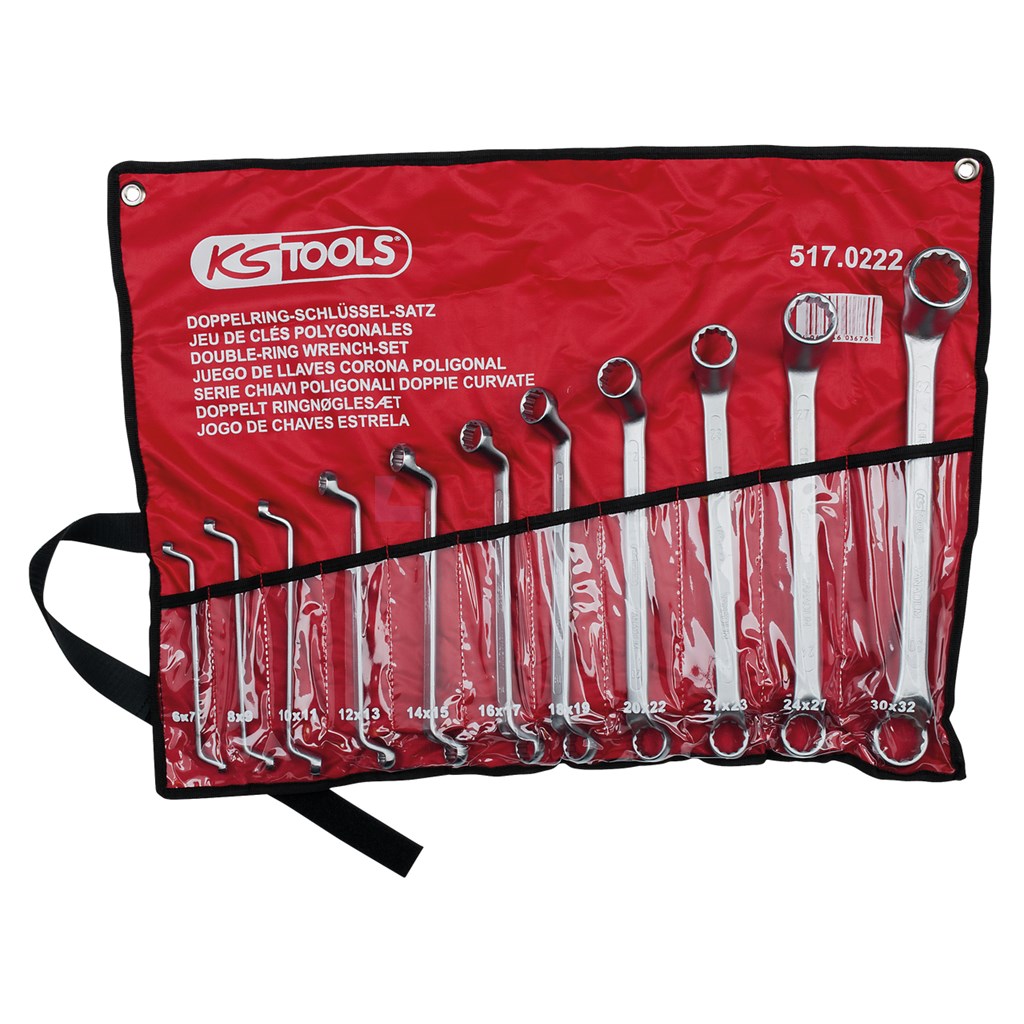 Ringsleutelset KS-Tools 517.0222 6-32mm 11-delig