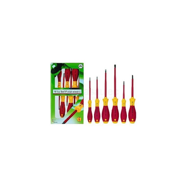 Schroevendraaierset Wiha softfin 6-dlg vde