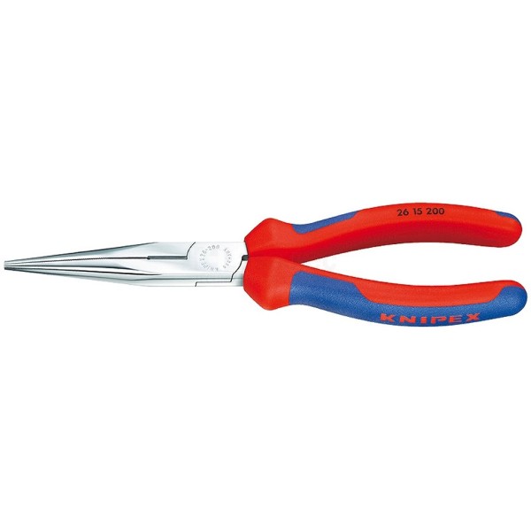 Telefoontang Knipex 2615 200mm 2-K greep verchroomd recht