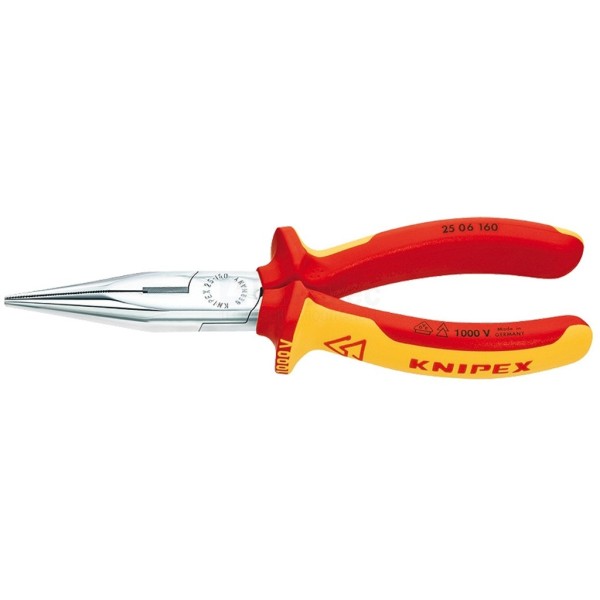 Radiotang Knipex 2506 160mm VDE verchroomd recht