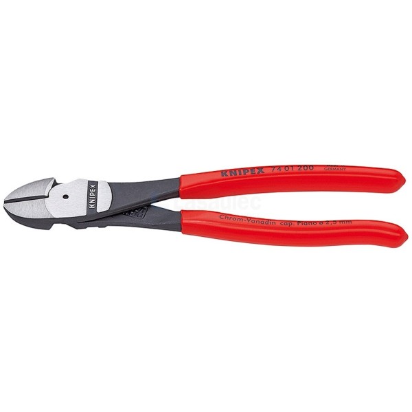 Zijkniptang Knipex 7401 200mm PVC bekleed gepolijst kracht