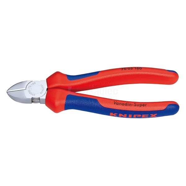 Zijkniptang Knipex 7005 140mm 2-K greep verchroomd
