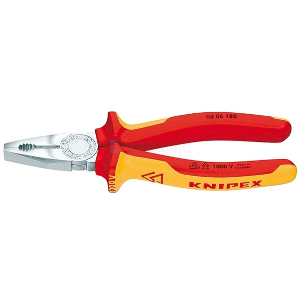Combinatietang Knipex 0306 180mm VDE verchroomd
