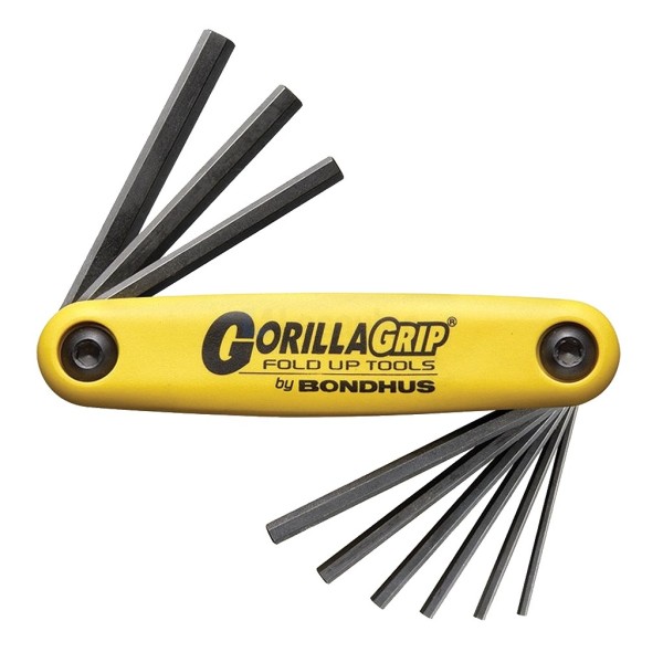 Inbussleutelset Bondhus hf5 3/16-3/8" 5 delig, zakmesmodel