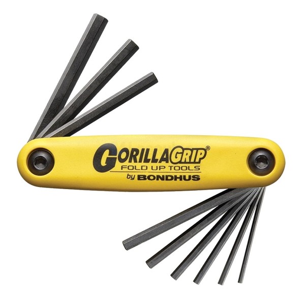 Inbussleutelset Bondhus hf9 5/64-1/4" 9 delig, zakmesmodel
