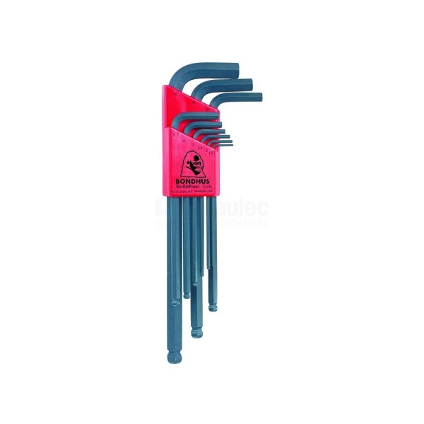 Inbussleutelset Bondhus BLX-9 1,5-10mm kogelkop haaks