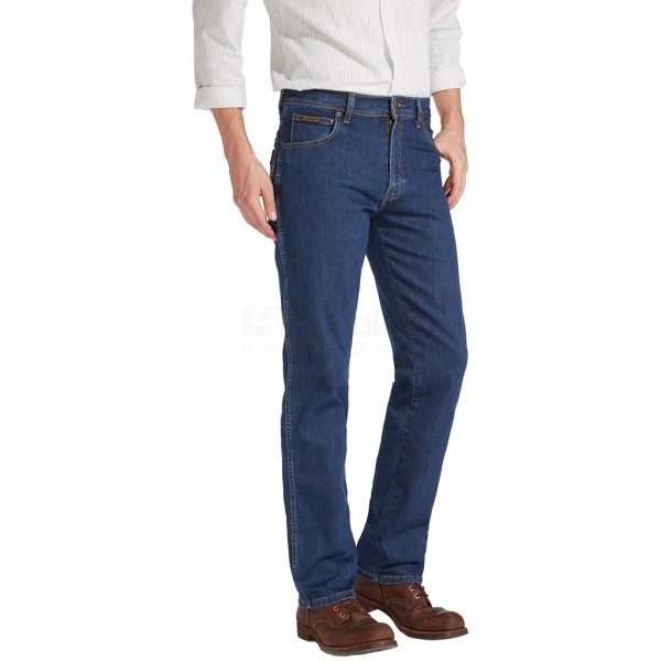 Spijkerbroek Wrangler Texas mt. 38/36 darkstone stretch