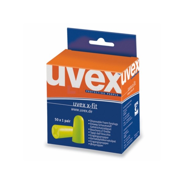 Oordop Uvex x-fit 2112-013 lime a 50pr.