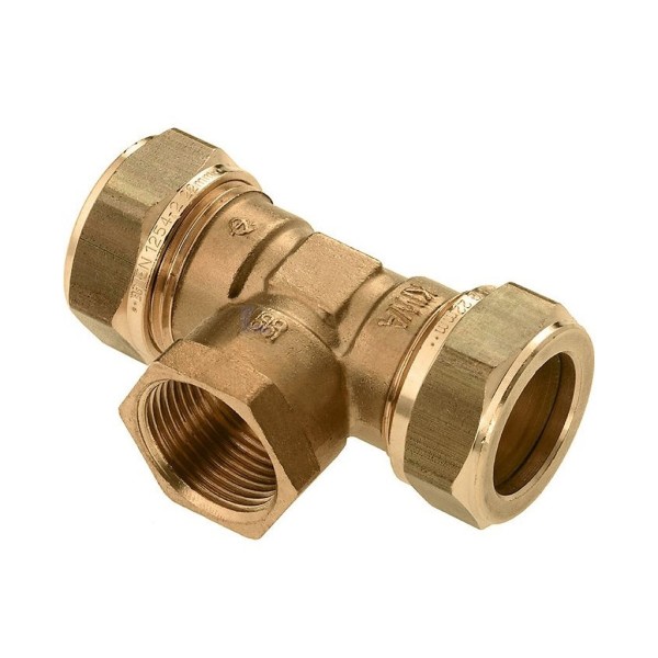 T-stuk Bonfix knel 15x1/4"x15mm CuZn bin.dr.,vpe=25st