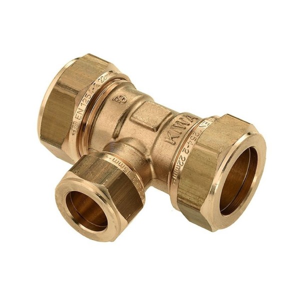 T-stuk Bonfix knel 15x15x12mm CuZn vpe=25st