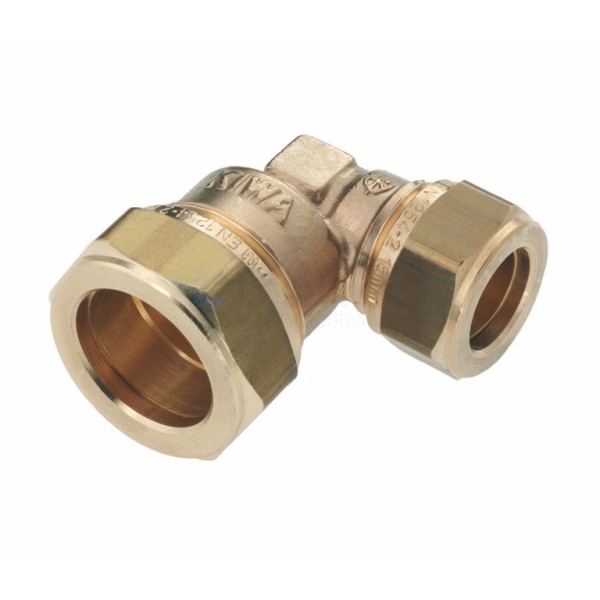Verloopknie Bonfix knel 28x22mm CuZn vpe=5st