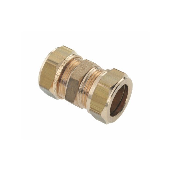 Rechte-koppeling Bonfix knel 12x12mm CuZn vpe=10st