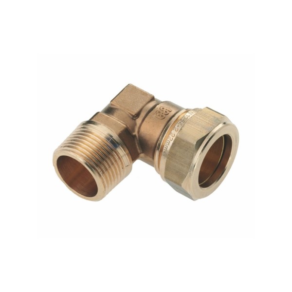 Kniekoppeling Bonfix knel 1/2"x15mm CuZn bui.dr.,ve=25st
