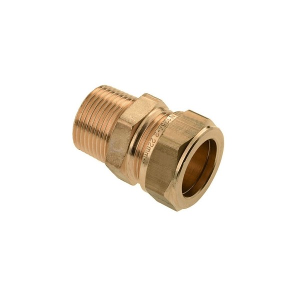 Puntstuk Bonfix knel 1"x22mm CuZn bui.dr.,ve=10st