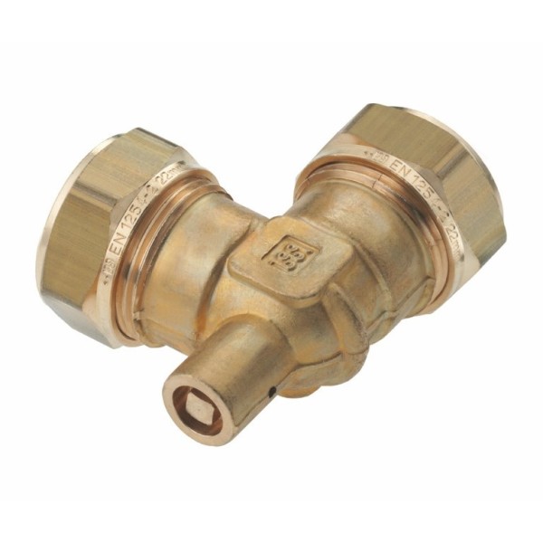 Knie Bonfix knel 22x22mm CuZn met ontl,vpe=10st
