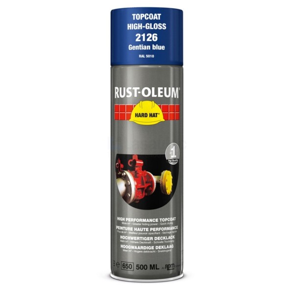 Verf Rust-Oleum 2126 500ml blauw RAL5010
