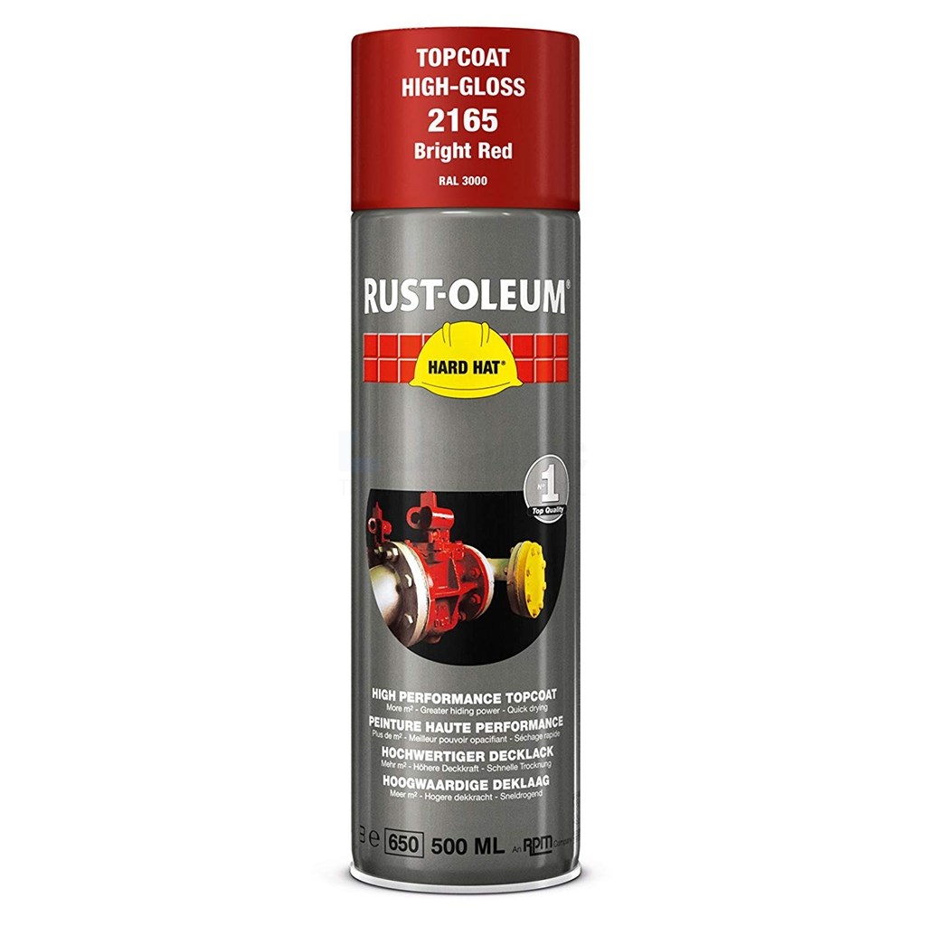 Verf Rust-Oleum 2165 500ml rood RAL3000