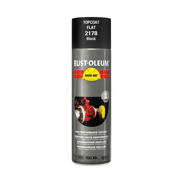 Verf Rust-Oleum 2178 500ml zwart mt
