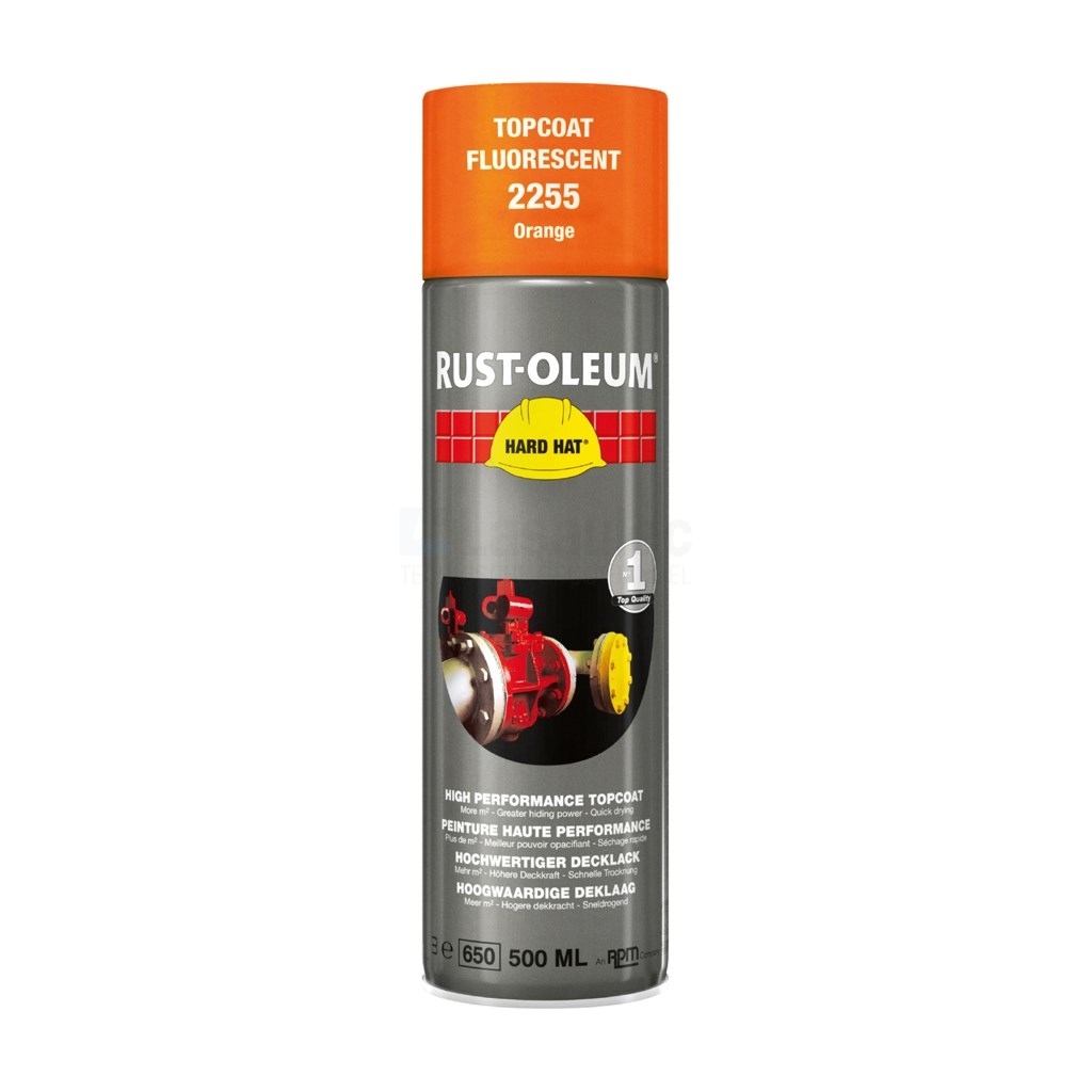 Verf Rust-Oleum 2255 500ml oranje fluorescerend
