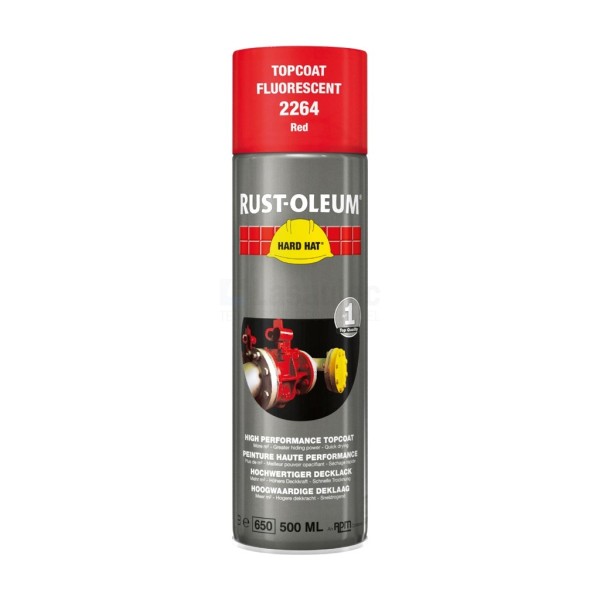 Verf Rust-Oleum 2264 500ml rood fluorescerend
