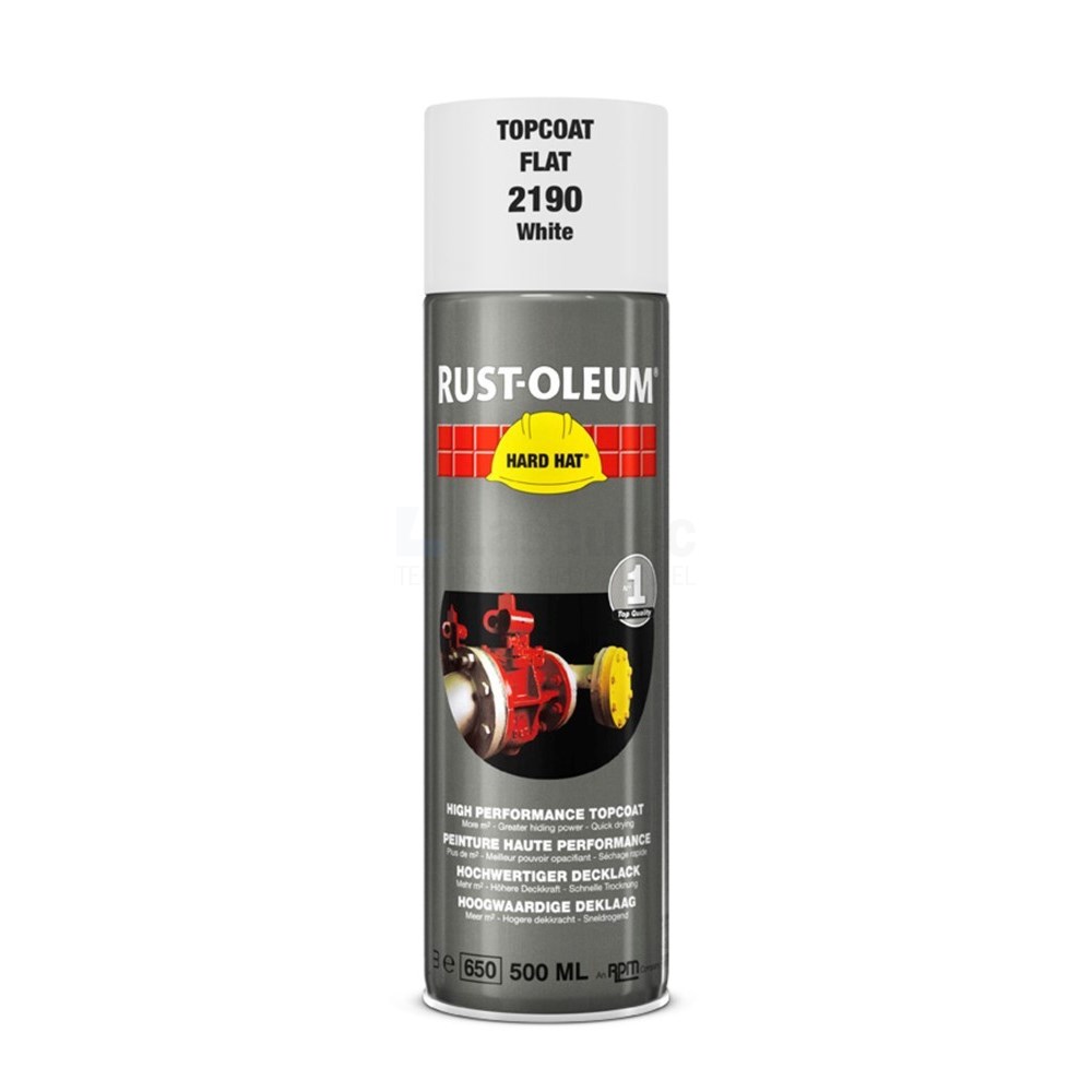Verf Rust-Oleum 2190 500ml matwit RAL9010
