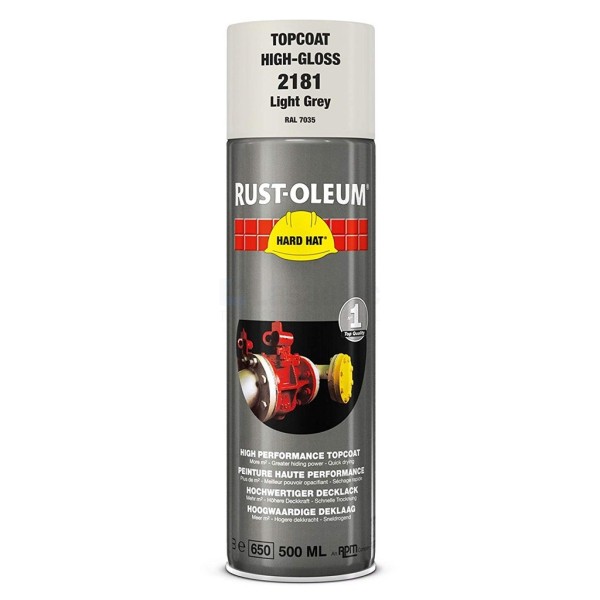 Verf Rust-Oleum 2181 500ml lichtgrijs RAL7035