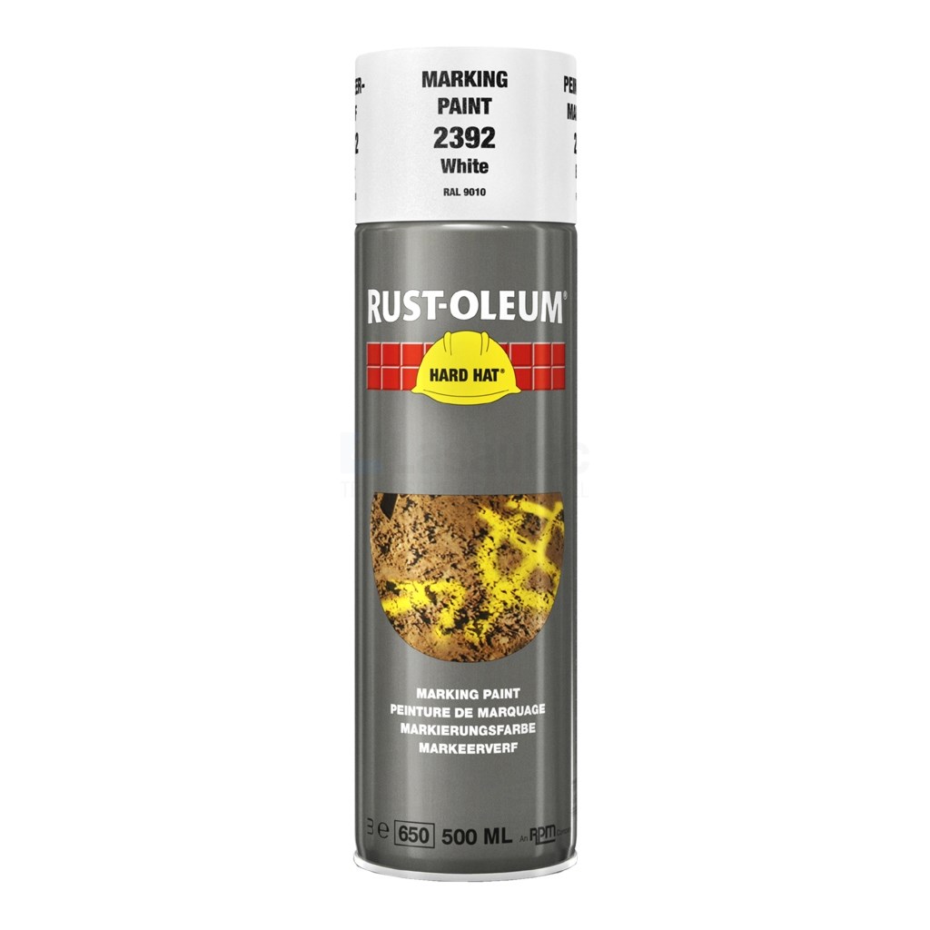 Markeerverf Rust-Oleum 2392 500ml wit RAL9010