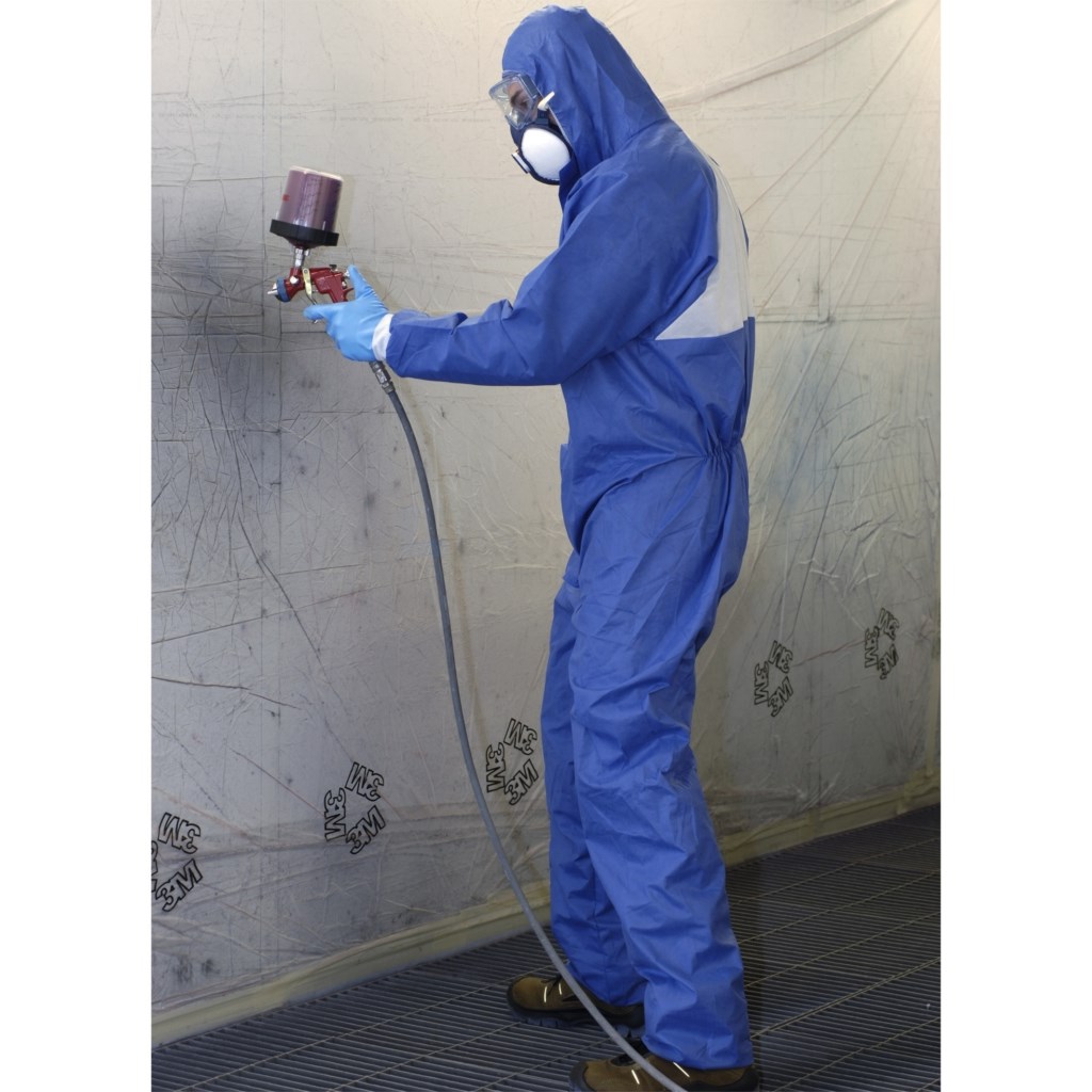 Wegwerpoverall 3M 4530XL XL blauw / wit