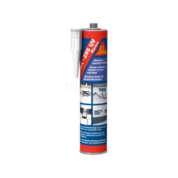 Lijmkit Sikaflex 295 300 ml zwart pu