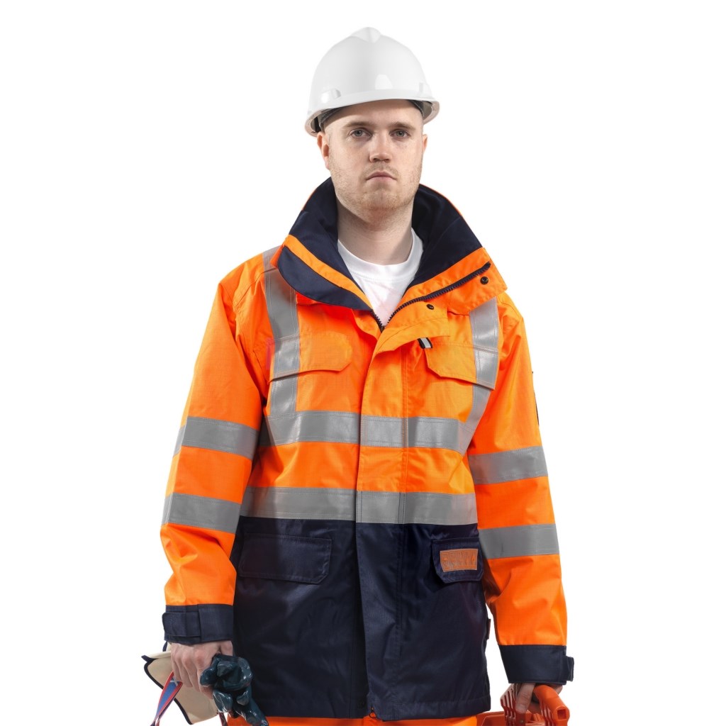 Parka Roots Full Option RO1517 L fluor oranje/marine