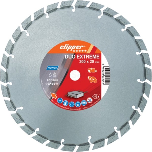 Diamantzaag Clipper Duo Extreme Plus 350x15x2,8x20mm droog