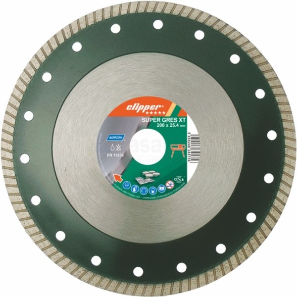 Diamantzaag Clipper Super Gres XT Tegel 300x25,4mm/Segm.10x1,9mm
